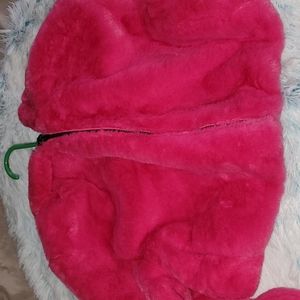 Pink fuzzy jacket